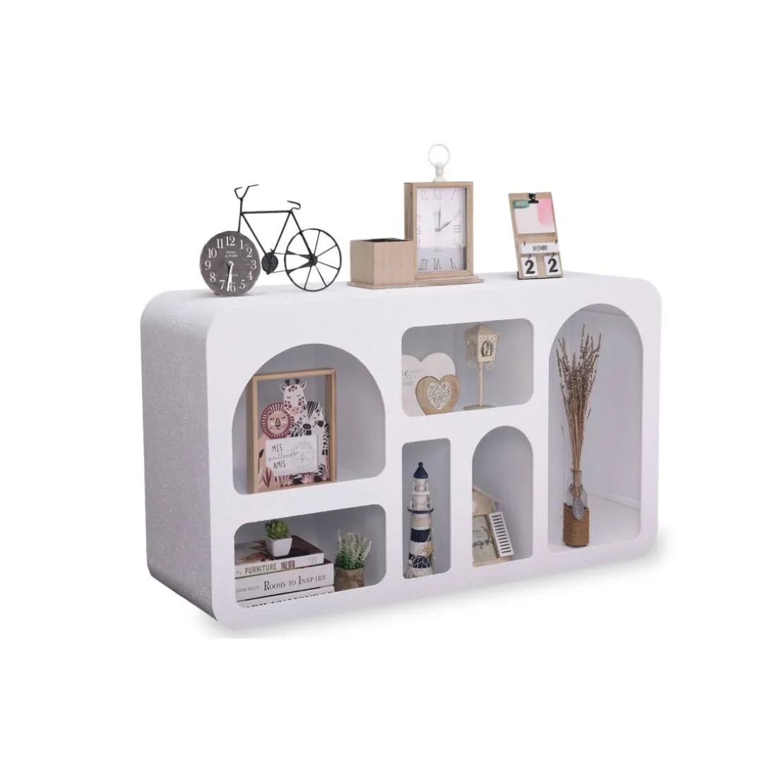 Buffet Navalor design arches style troglodyte Blanc