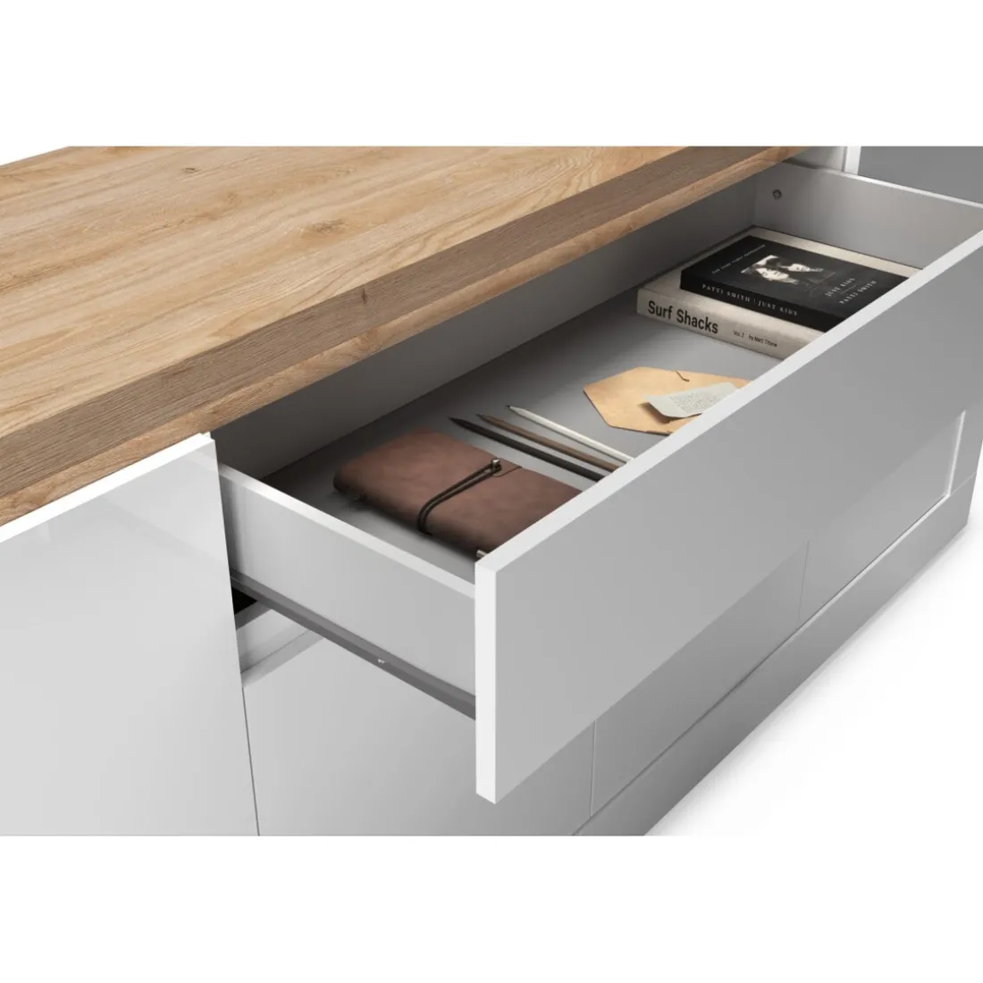 Buffet SAVONA Blanc style contemporain
