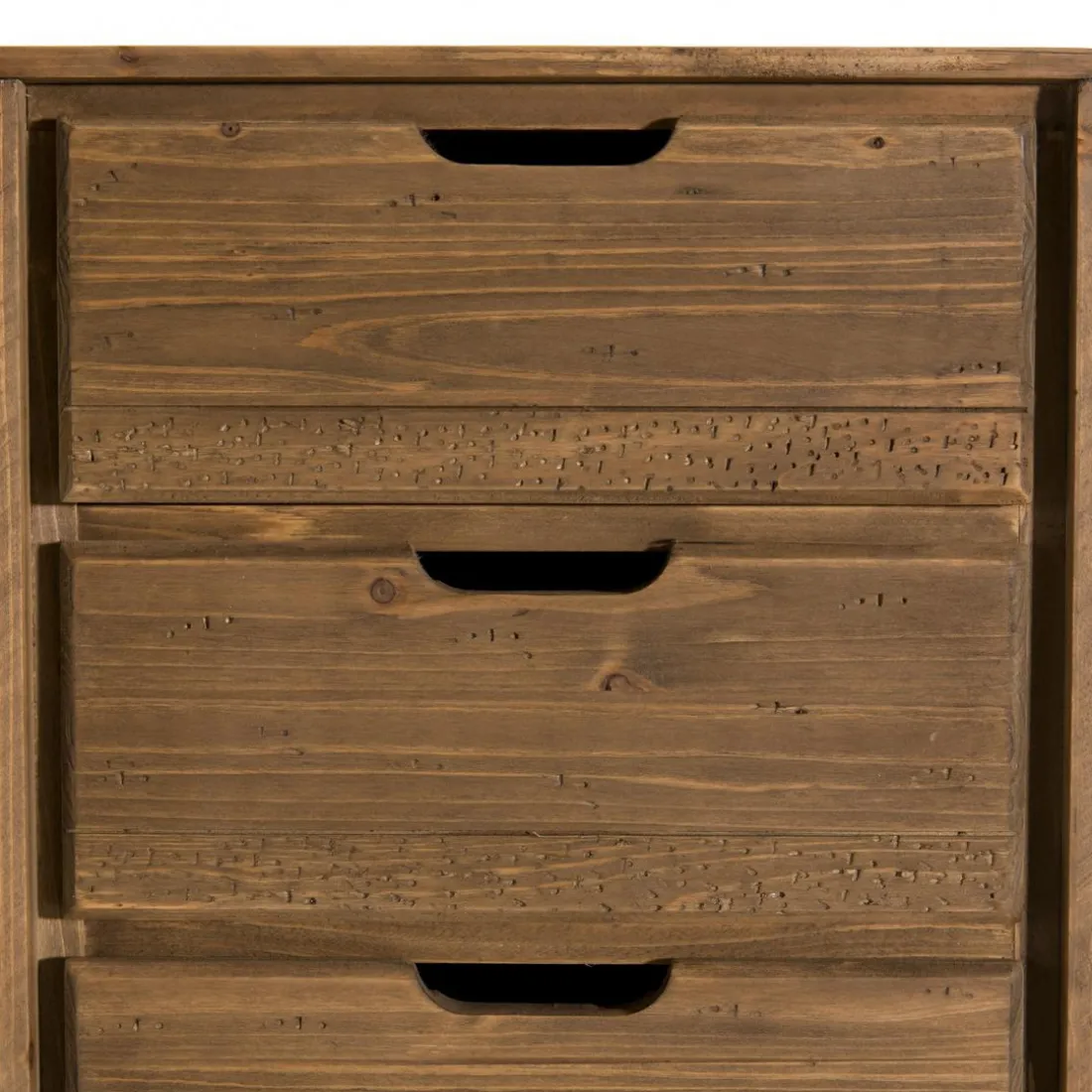 Bureau ANDY Scandi Bois 6 Tiroirs Sapin