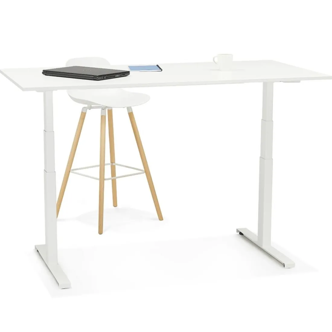 Bureau assis debout électrique 'TRONIK' noir