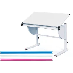 Bureau blanc MILEY 3 en 1