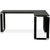 Bureau d'angle design 'XLINE' en verre noir