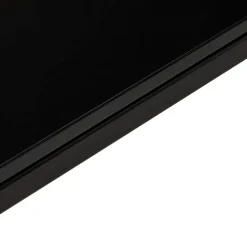 Bureau d'angle design 'XLINE' en verre noir