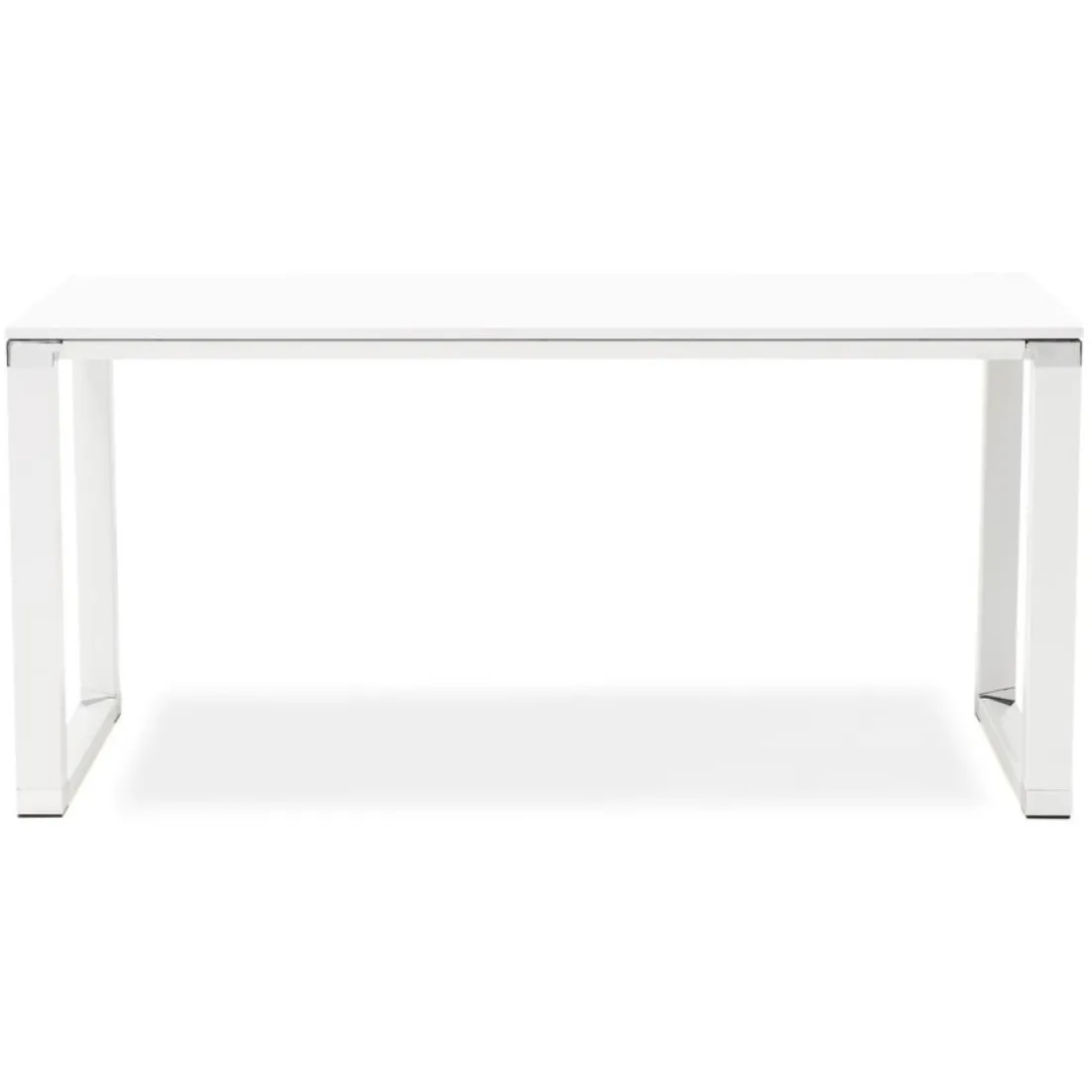 Bureau de direction droit design 'XLINE' en bois blanc