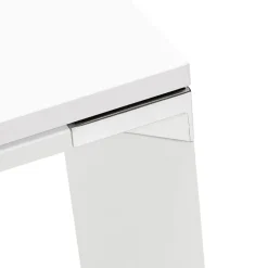 Bureau de direction droit design 'XLINE' en bois blanc