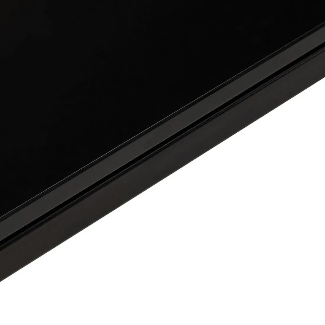 Bureau de direction droit design 'XLINE' en verre noir