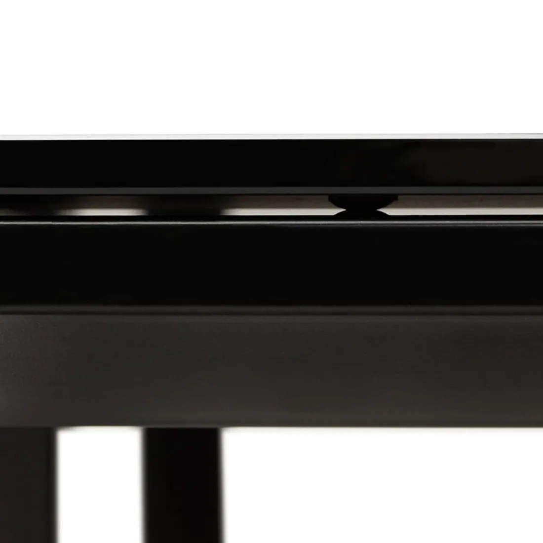 Bureau de direction droit design 'XLINE' en verre noir