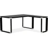 Bureau de direction en angle design 'XLINE' en bois noir