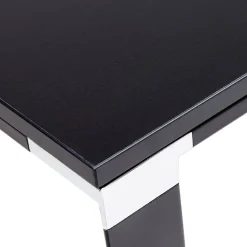 Bureau de direction en angle design 'XLINE' en bois noir