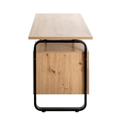 Bureau deux tiroirs integrés modulable