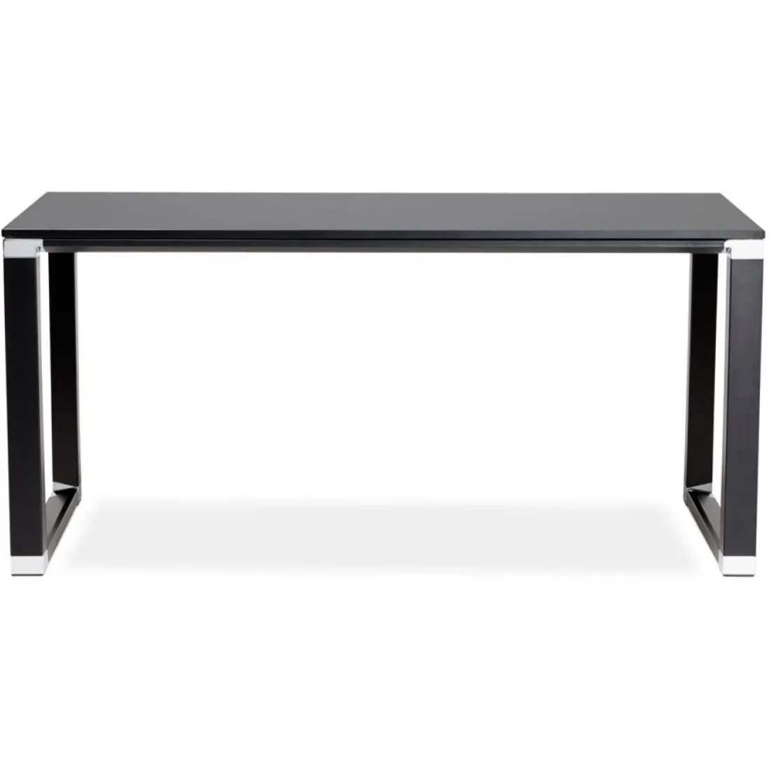 Bureau droit design 'XLINE' en bois noir