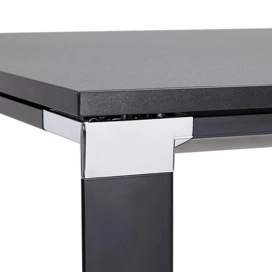 Bureau droit design 'XLINE' en bois noir