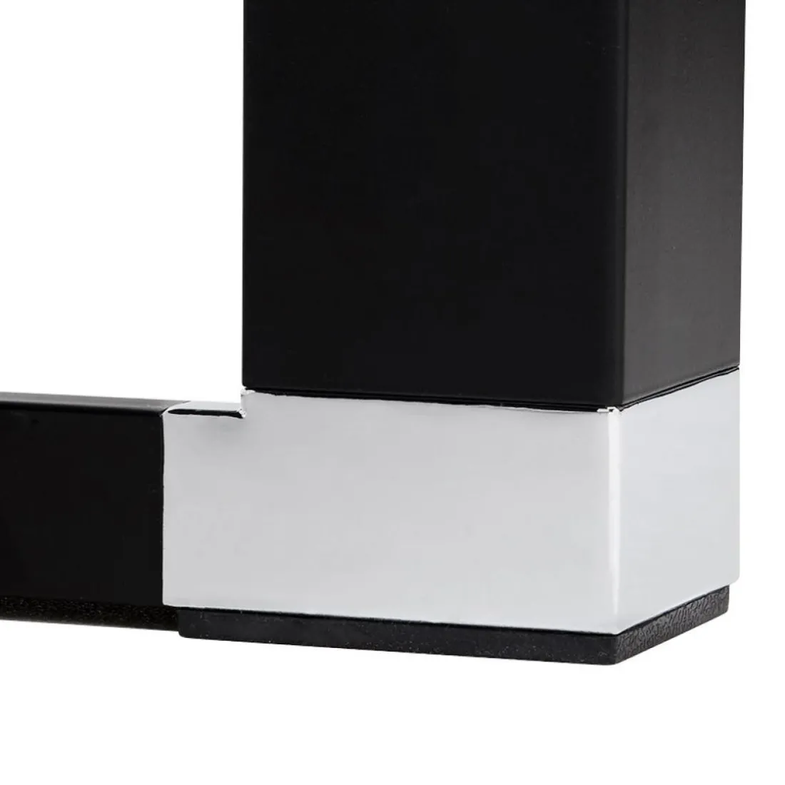Bureau droit design 'XLINE' en bois noir