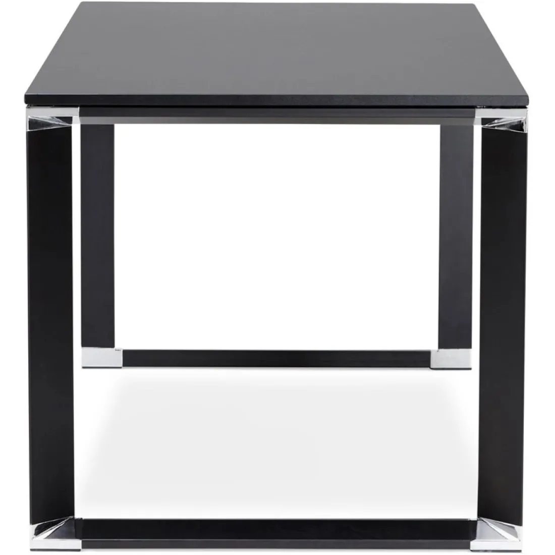 Bureau droit design 'XLINE' en bois noir