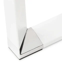 Bureau droit design 'XLINE' en verre blanc