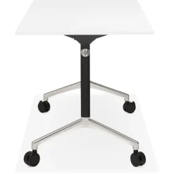Bureau pliable 'FLEXO' blanc sur roulettes