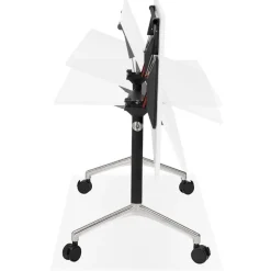 Bureau pliable 'FLEXO' blanc sur roulettes