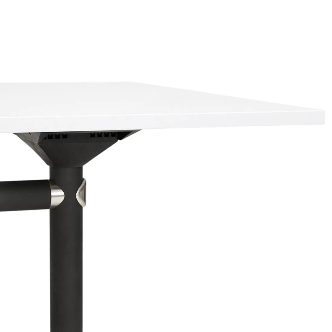 Bureau pliable 'FLEXO' blanc sur roulettes