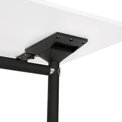 Bureau pliable 'FLEXO' blanc sur roulettes