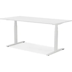 Bureau réglable en hauteur électrique 'TRONIK' blanc