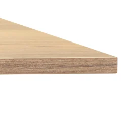 Bureau réglable en hauteur 'OSMOSE' en bois finition naturelle et métal blanc