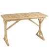 Bureau 120x60cm en branches de Teck naturel WILL Beige