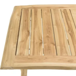 Bureau 120x60cm en branches de Teck naturel WILL Beige