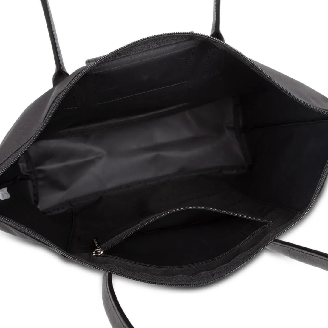 Cabas Epaule Noir Zippé Taille L SMART KBA - Lancaster en tissu