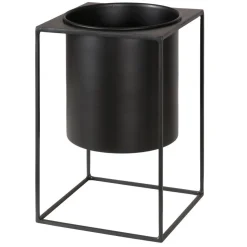Cache-Pot Métal Noir 30 cm EXPO