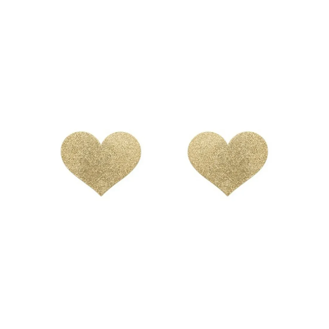 Cache-tétons coeur or