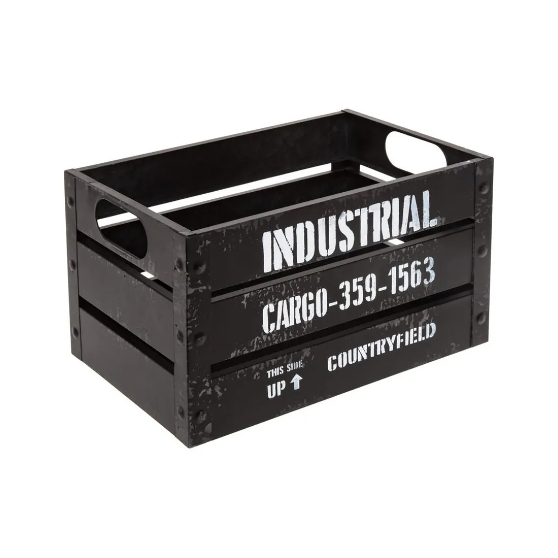 Caisse Cagette Noir x 3 Industrial