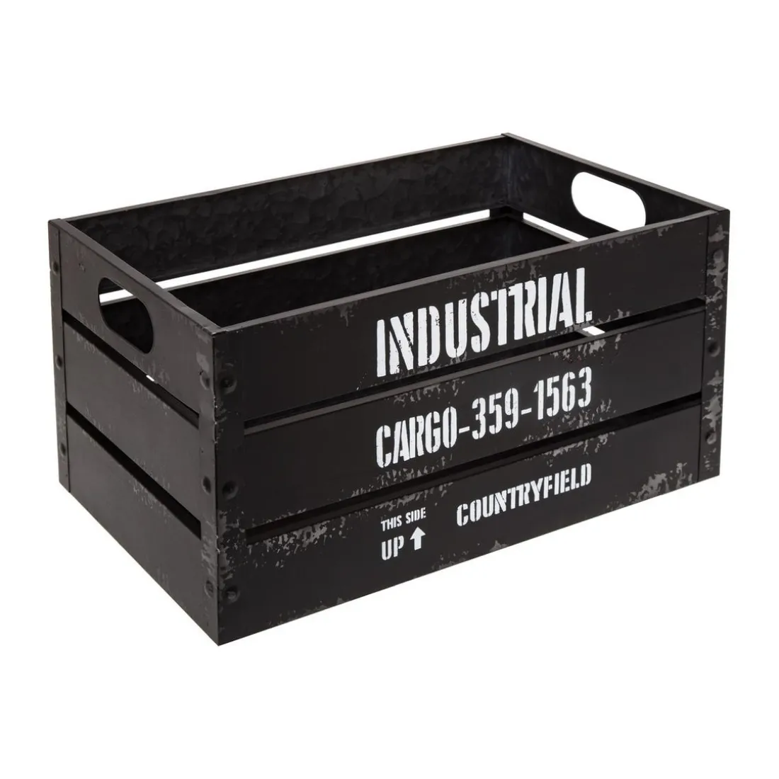 Caisse Cagette Noir x 3 Industrial