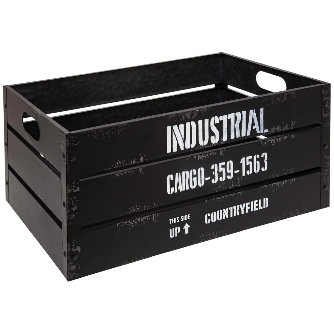 Caisse Cagette Noir x 3 Industrial