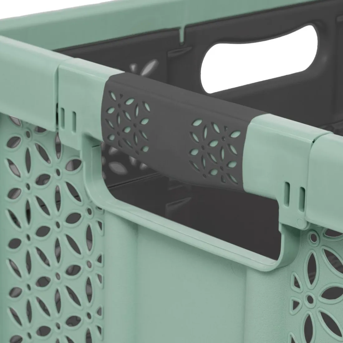 Caisse pliable plastique vert