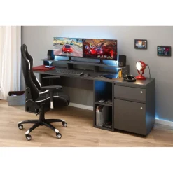 Caisson De Bureau avec Serrures FILE GUARD Gris Anthracite