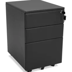 Caisson de rangement 'DALI' noir à tiroirs pour bureau