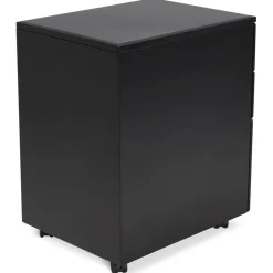 Caisson de rangement 'DALI' noir à tiroirs pour bureau