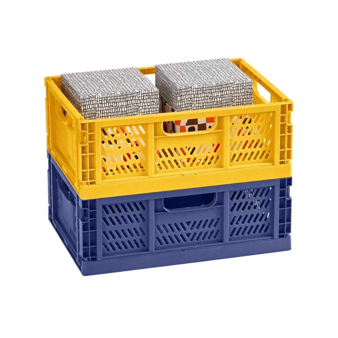 Cajolette caisse pliable bleue
