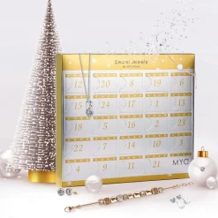 Calendrier De L'avent 24 Bijoux avec Finitions Or Rose