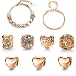 Calendrier De L'avent 24 Bijoux avec Finitions Or Rose
