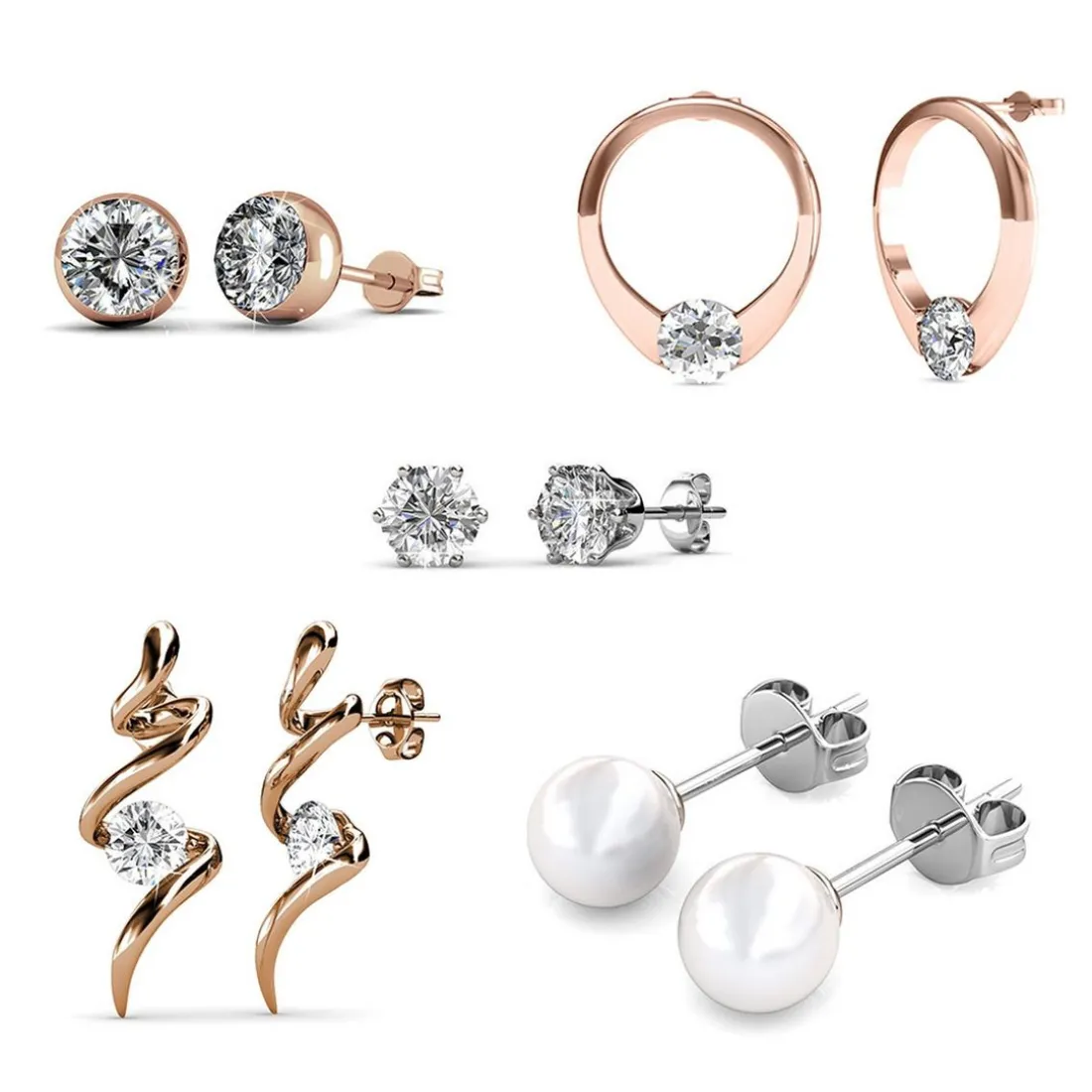Calendrier De L'avent 24 Bijoux avec Finitions Or Rose