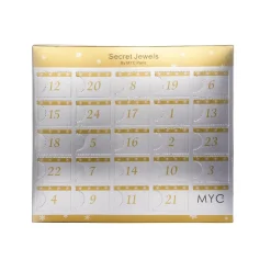 Calendrier De L'avent 24 Bijoux avec Finitions Or Rose