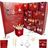 Calendrier de l'avent 14 bijoux dont un bijou orné d'un véritable DIAMANT - So Charm