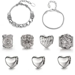 Calendrier De L'avent 24 Bijoux avec Finitions Argentées
