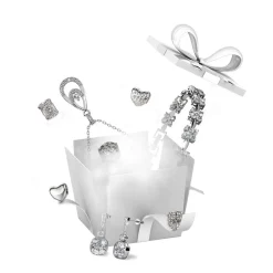 Calendrier De L'avent - Lot De 14 Bijoux avec Finition Argentée