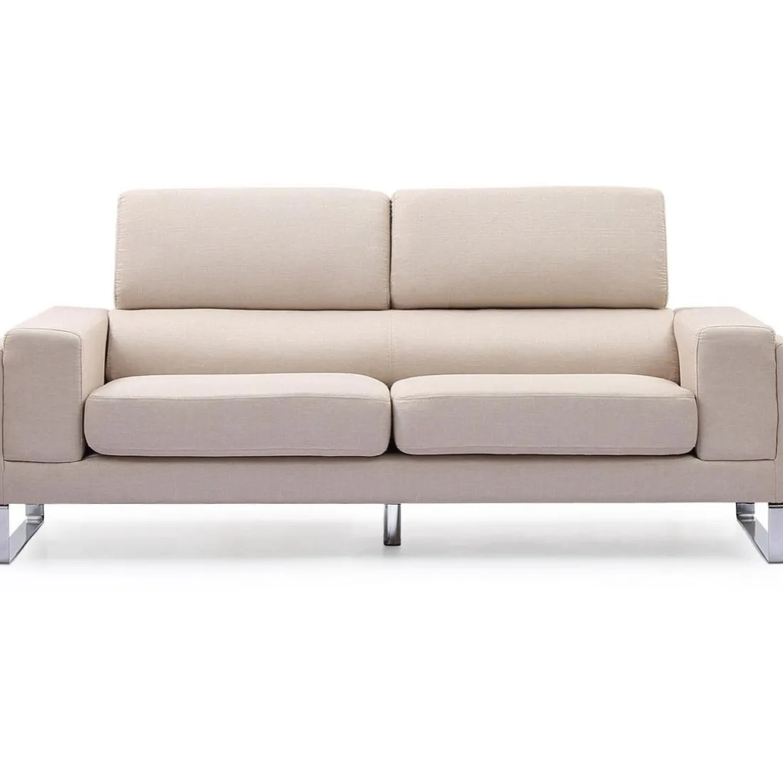 Canapé 3 Places Barth Tissu Beige BATO