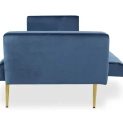 Canapé Convertible Clic-Clac JUICY Velours Bleu