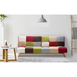 Canapé convertible clic-clac scandinave Yazu Multicolore