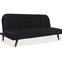 Canapé convertible clic-clac Olympia Velours Noir