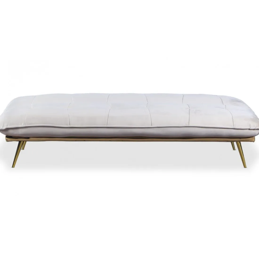 Canapé Convertible Clic-Clac BRICE Velours Beige